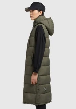 Khujo TOURIN MATT - Weste - Khaki Grün -Khujo 180c2663ef3e4167ad8e3d5f795484c0