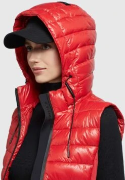 Khujo FABIA SHINY - Weste - Rot 11 Khujo FABIA SHINY - Weste - Rot -Khujo 2669b984d3d24566ac66d3ec27bfb626