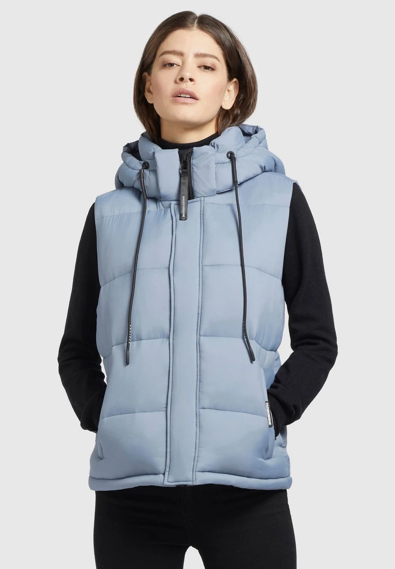 Khujo EDEN MATT - Weste - Hellblau 1 Khujo EDEN MATT - Weste - Hellblau