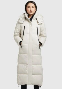 Khujo MELONA SHINY - Wintermantel - Perlweiß