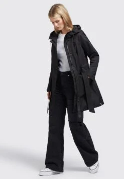 Khujo LAUREN3 - Parka - Schwarz -Khujo 46c2480da9084e559cf02540553e393e