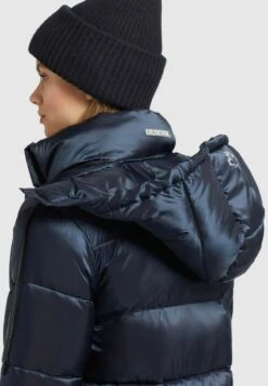 Khujo WORD SATIN - Wintermantel - Dunkelblau -Khujo 4a1a3a3aea0148fd94beba2c36ce85e0