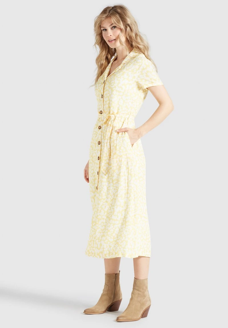 Khujo GOYA - Blusenkleid - Gelb-weiß Geblümt 5 Khujo GOYA - Blusenkleid - Gelb-weiß Geblümt – Bild 5