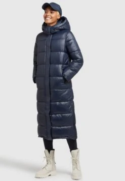 Khujo EMORIA SHINY - Wintermantel - Dunkelblau -Khujo 61e2648bf2fe4b72b0334502d32479ec