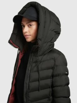 Khujo TUHANI2 MATT - Wintermantel - Schwarz -Khujo 652e809bbde6429b88fbc4e88bcd61a5