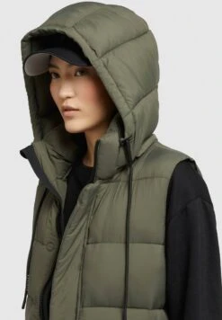 Khujo TOURIN MATT - Weste - Khaki Grün -Khujo 6f86f06635ea4fa8a9de517ec6ef10ad