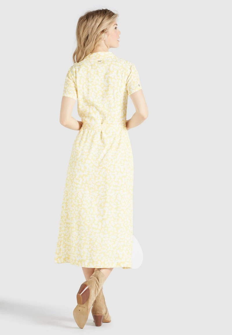 Khujo GOYA - Blusenkleid - Gelb-weiß Geblümt 3 Khujo GOYA - Blusenkleid - Gelb-weiß Geblümt – Bild 3