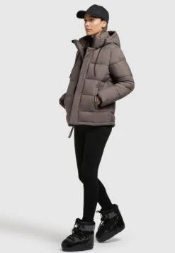 Khujo EVONA MATT - Winterjacke - Taupe -Khujo 982b3d612a7b435fb639e5a68044fb16