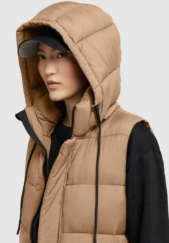 Khujo TOURIN MATT - Weste - Ocker -Khujo afcaf7af5a134f2082c4afebe742c9c7