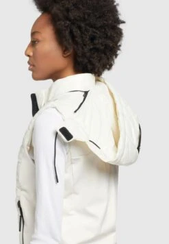 Khujo FABIA SHINY - Weste - Weiß -Khujo cd882ad036144f9b8ba3353cb53c6e9d