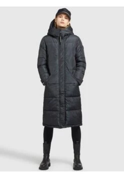 Khujo DAKOTA - Wintermantel - Dunkelblau Gemustert -Khujo ce0d6f696b7c41e1a51188900679a8e8