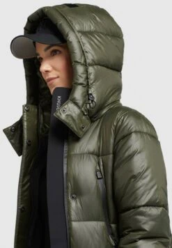 Khujo MELONA SHINY - Wintermantel - Dunkelgrün -Khujo e87531f47ee0484fbcace2194682c12d