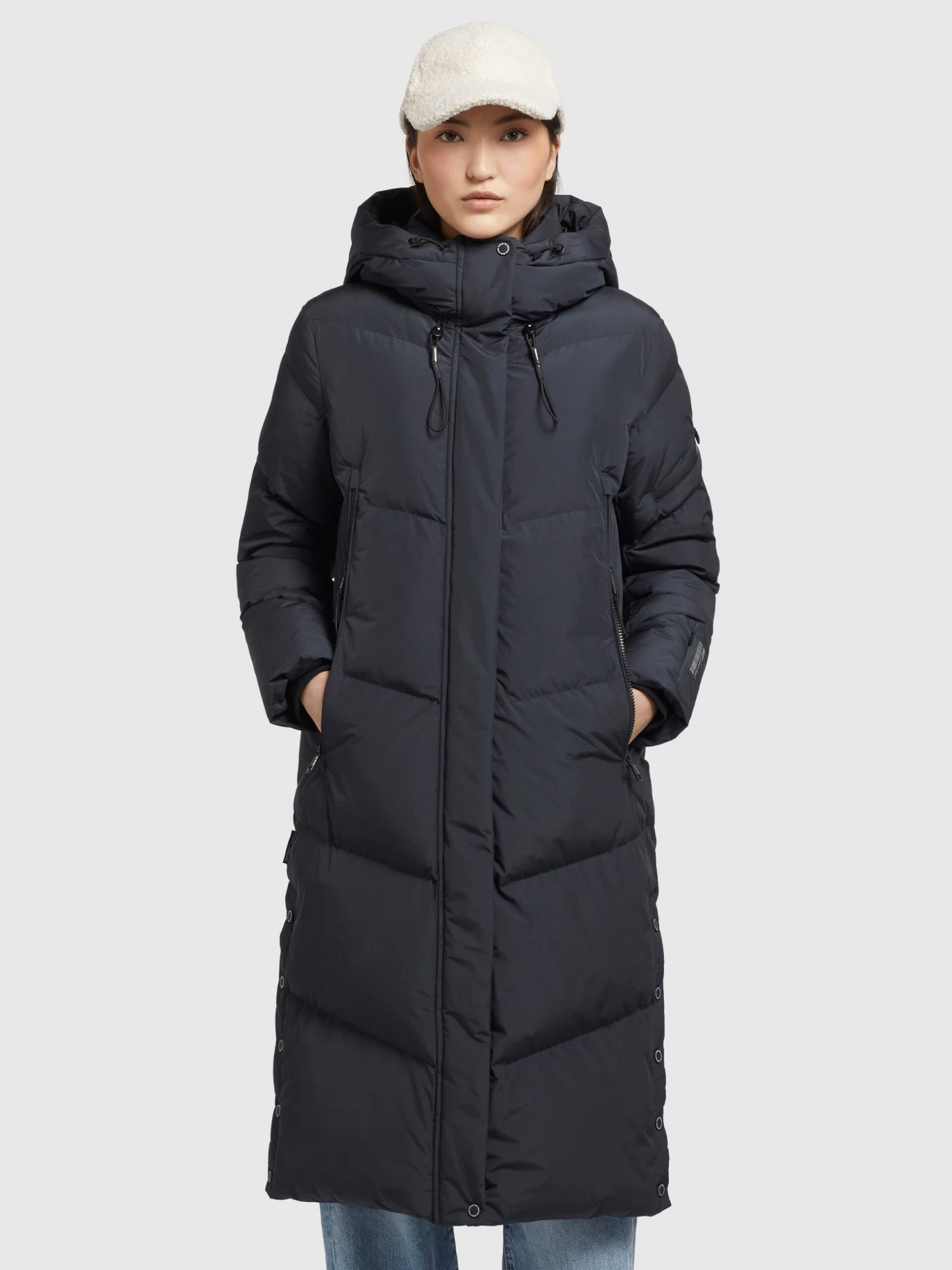 Khujo Mantel SONJE4 In Graublau 4 Khujo Mantel SONJE4 In Graublau – Bild 4