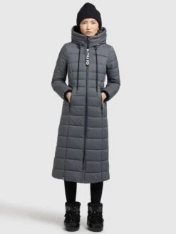 Khujo -Khujo khujo wintermantel casca light in grau 1