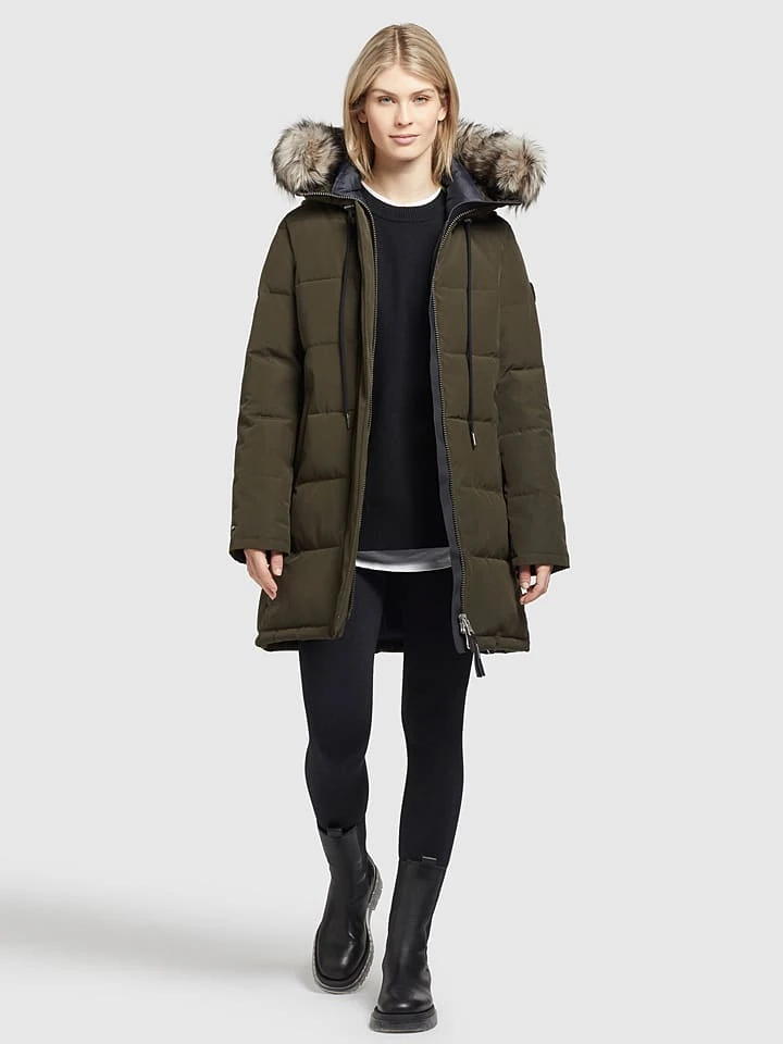 Khujo Wintermantel "Cloren" In Khaki 4 Khujo Wintermantel "Cloren" In Khaki – Bild 4